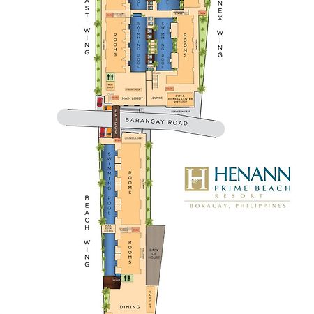 Henann Prime Beach Resort Balabag  Eksteriør bilde Site Plan