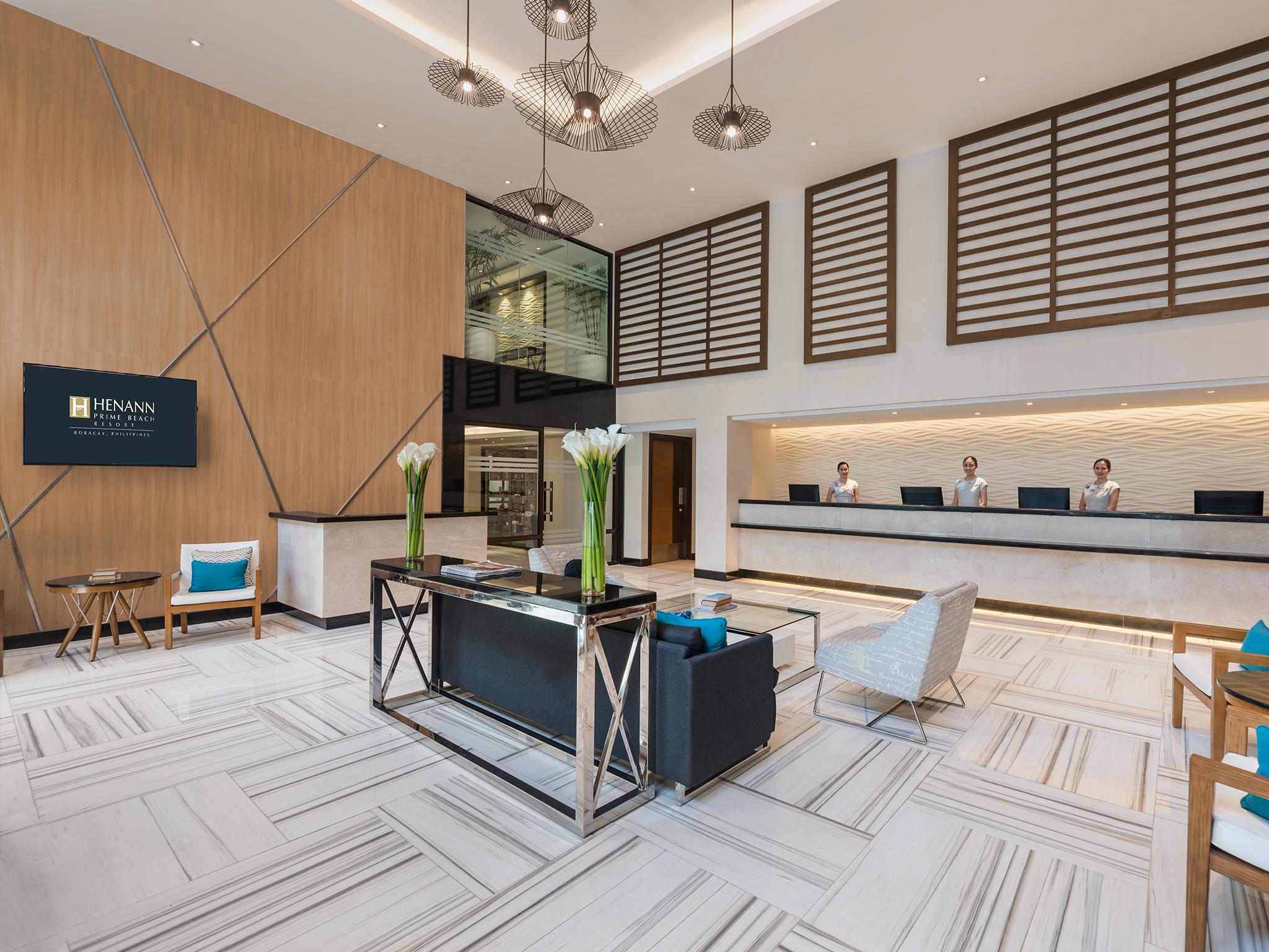 Henann Prime Beach Resort Balabag  Eksteriør bilde Lobby